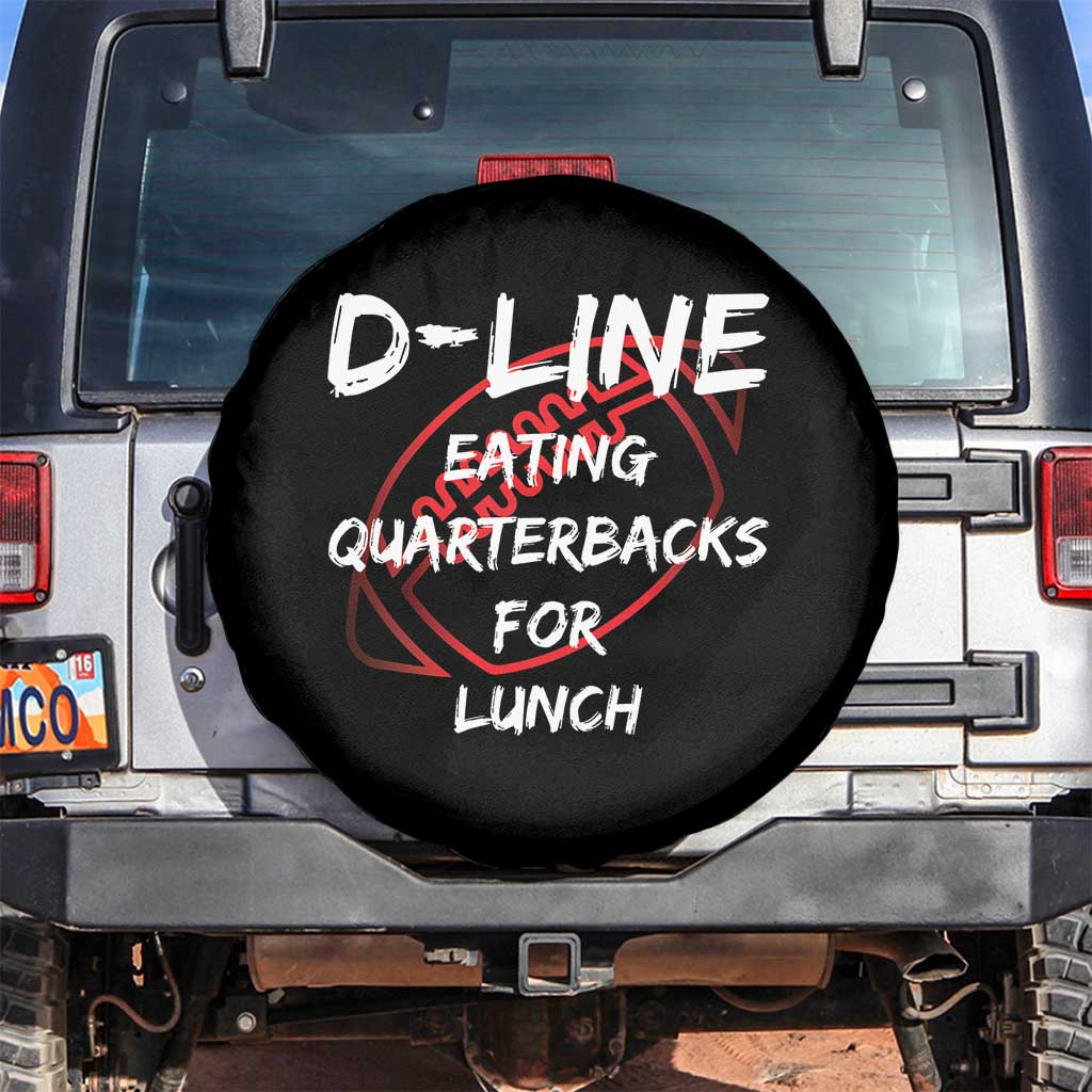 Football Linemen Spare Tire Cover D Line Eating Quarterbacks Defensive TS10 No hole Black Print Your Wear