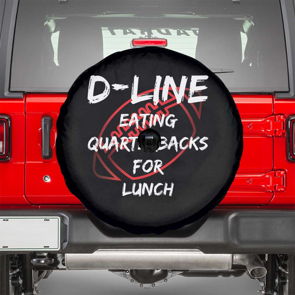 Football Linemen Spare Tire Cover D Line Eating Quarterbacks Defensive TS10 Black Print Your Wear