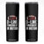 Football Defensive Lineman Skinny Tumbler D Line Punishment In Motion American Flag TS10 Black Print Your Wear