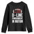 Football Defensive Lineman Youth Sweatshirt D Line Punishment In Motion American Flag TS10 Black Print Your Wear