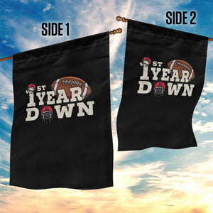 1st Year Down Football Garden Flag Touchdown One First Birthday Infant Baby Boy TS10 Print Your Wear