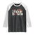1st Year Down Football Raglan Shirt Touchdown One First Birthday Infant Baby Boy TS10 Black White Print Your Wear