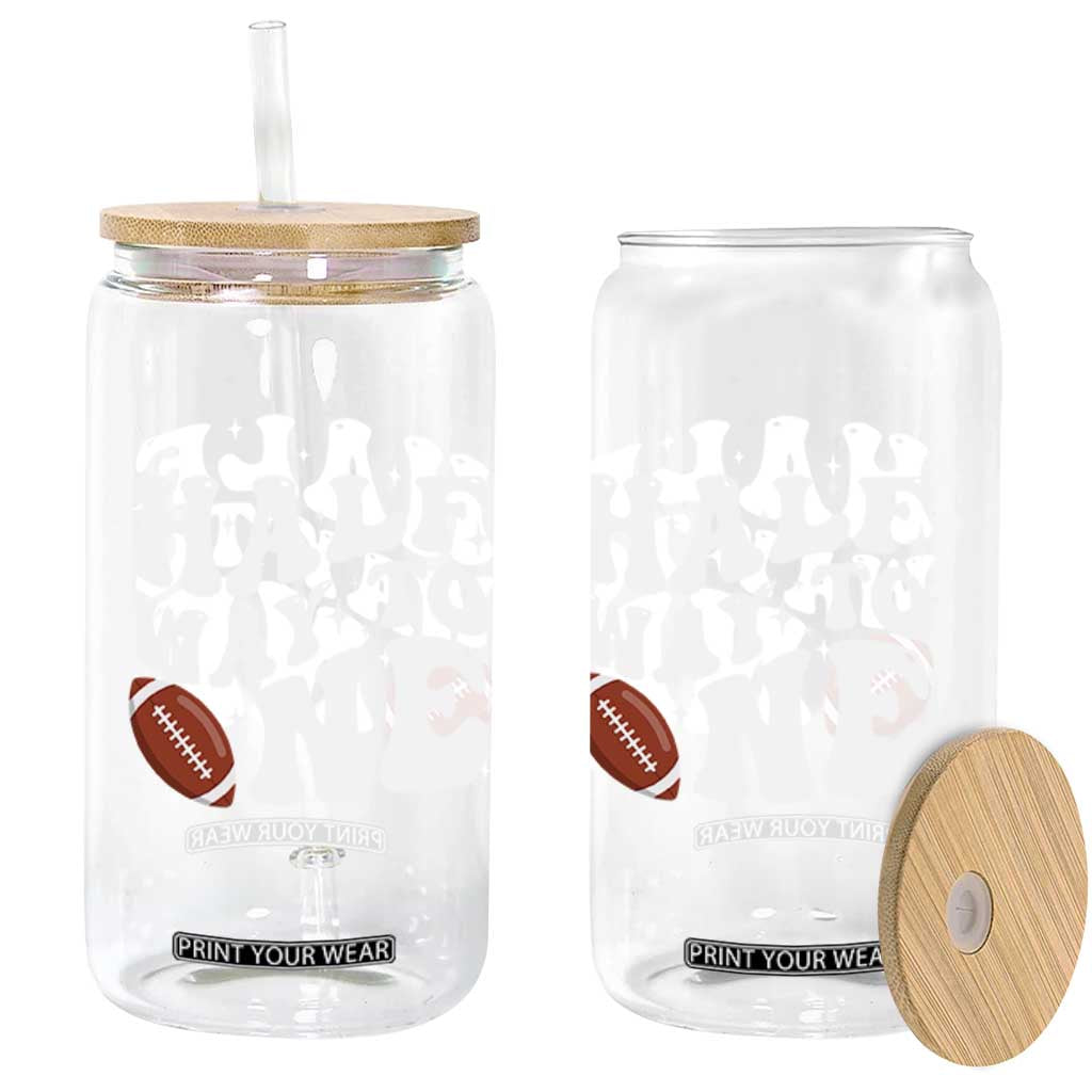 Half Way To One Glass Can 1/2 Birthday Baby Boy Football TS10 Print Your Wear