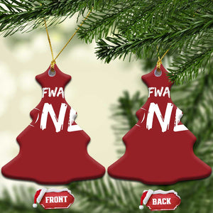 HalfWay To One Christmas Ornament Baby Boy 1/2 Birthday Outfits Football TS10 Christmas Tree Red Print Your Wear