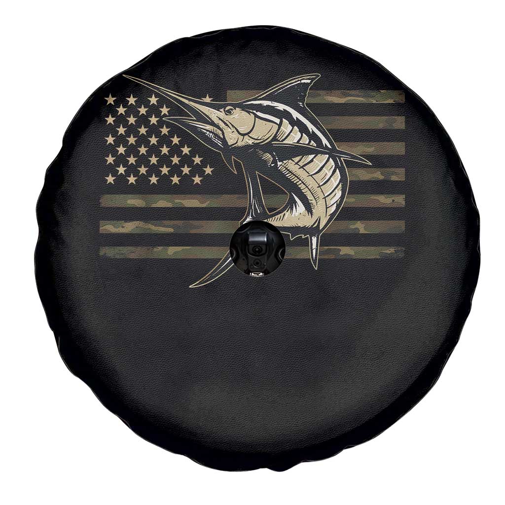 Fishing Camouflage US Flag Spare Tire Cover Swordfish Fish Fisherman Camo TS10 Print Your Wear