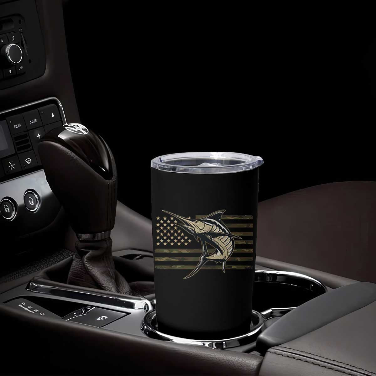 Fishing Camouflage US Flag Tumbler Cup Swordfish Fish Fisherman Camo TS10 Print Your Wear