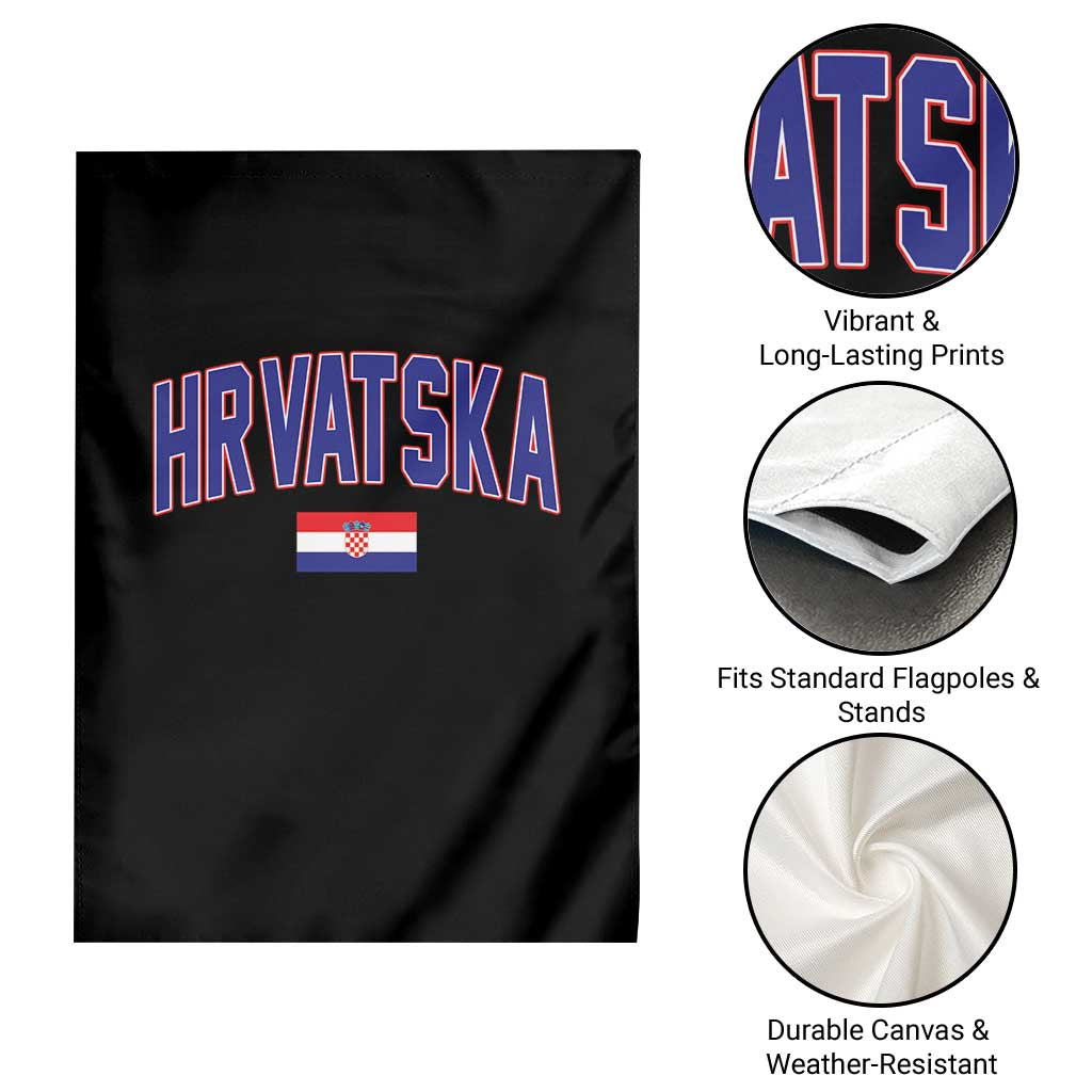 Hrvatska Flag Garden Flag Croatia Vintage Zagreb Croatian Jersey Retro