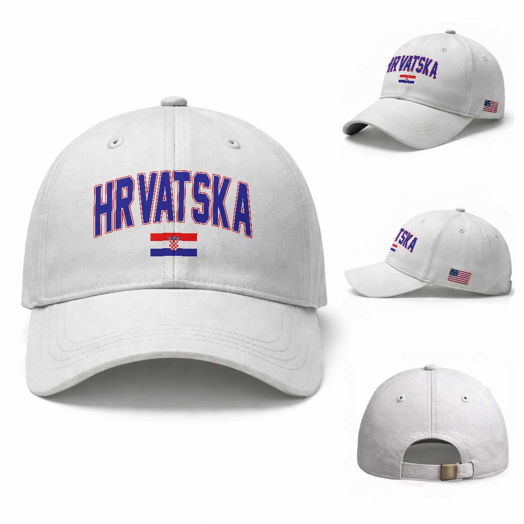 Hrvatska Flag Baseball Cap Croatia Vintage Zagreb Croatian Jersey Retro