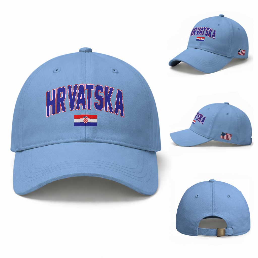 Hrvatska Flag Baseball Cap Croatia Vintage Zagreb Croatian Jersey Retro