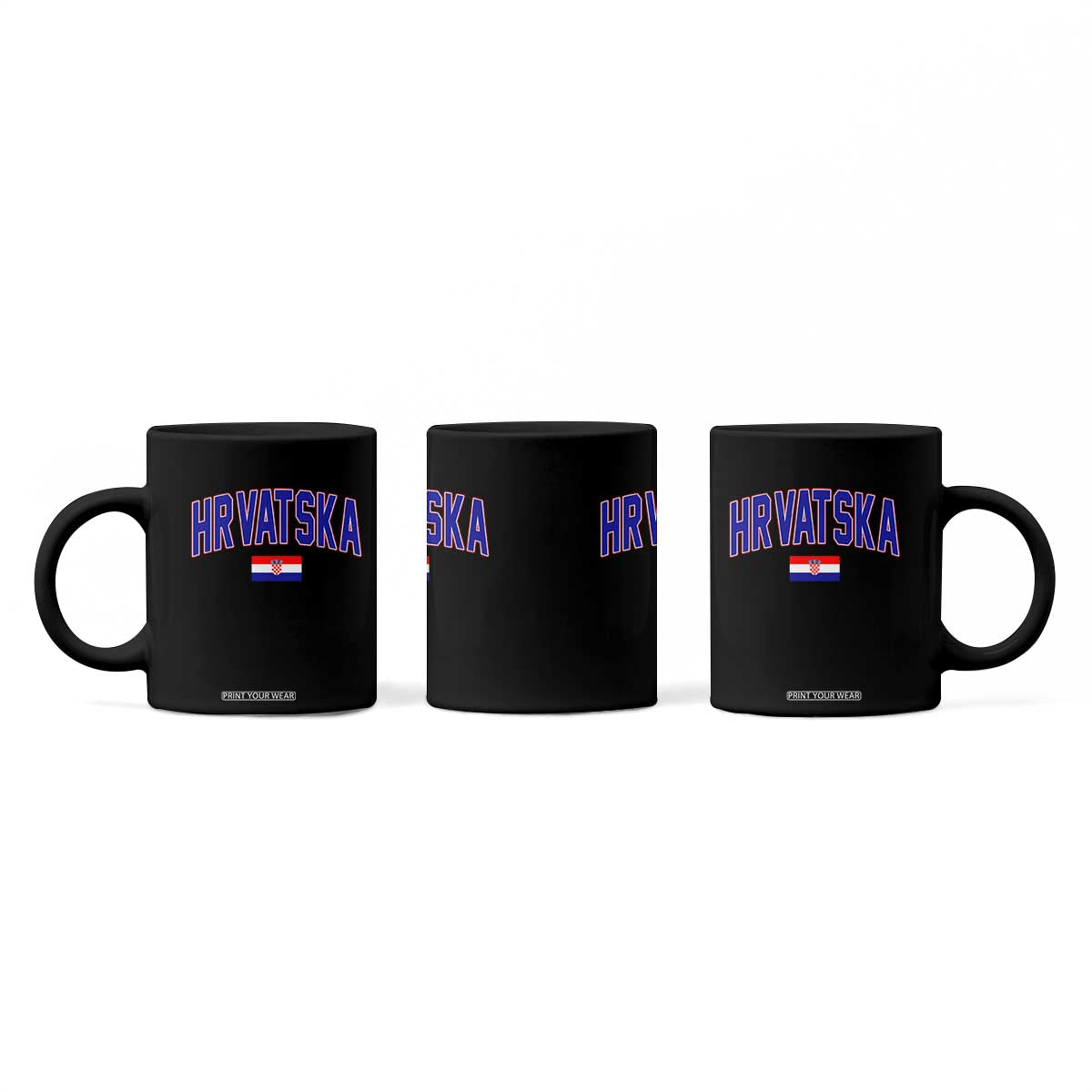 Hrvatska Flag Coffee Mug Croatia Vintage Zagreb Croatian Jersey Retro