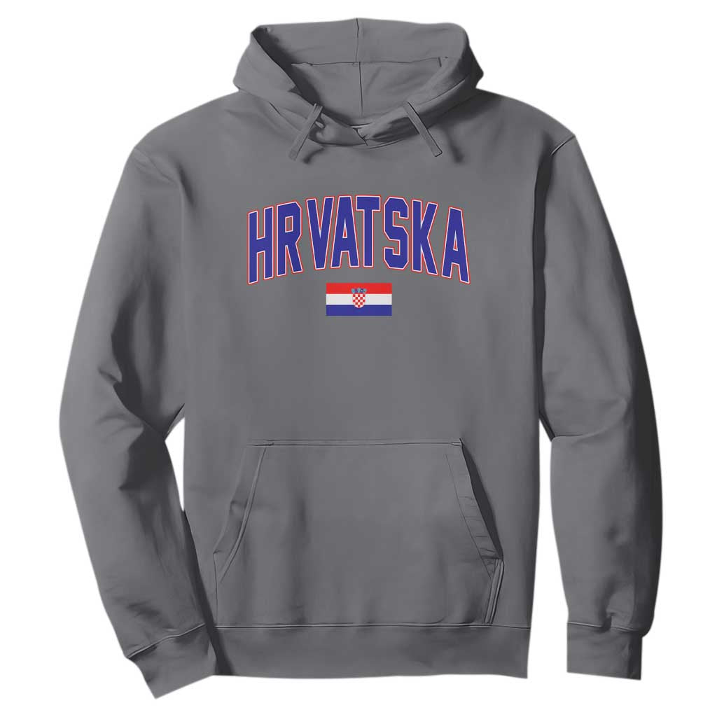 Hrvatska Flag Hoodie Croatia Vintage Zagreb Croatian Jersey Retro