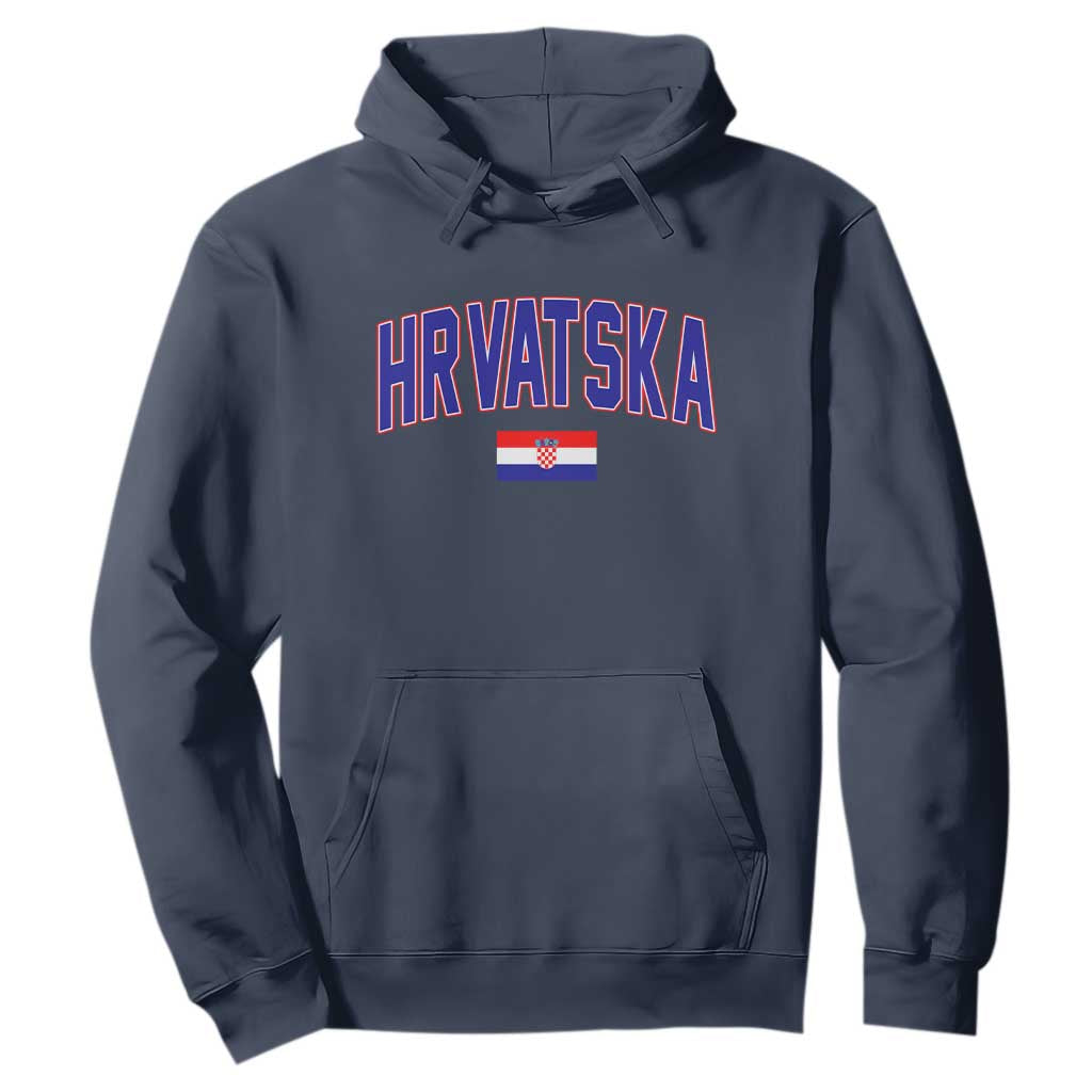 Hrvatska Flag Hoodie Croatia Vintage Zagreb Croatian Jersey Retro