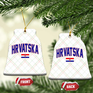 Hrvatska Flag Ceramic Ornament Croatia Vintage Zagreb Croatian Jersey Retro