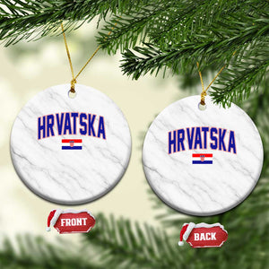 Hrvatska Flag Ceramic Ornament Croatia Vintage Zagreb Croatian Jersey Retro