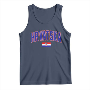 Hrvatska Flag Tank Top Croatia Vintage Zagreb Croatian Jersey Retro