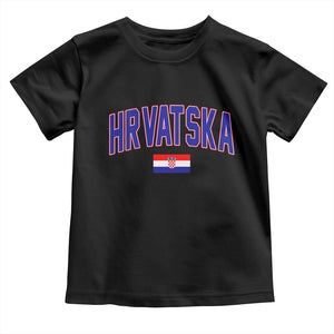 Hrvatska Flag Toddler T Shirt Croatia Vintage Zagreb Croatian Jersey Retro