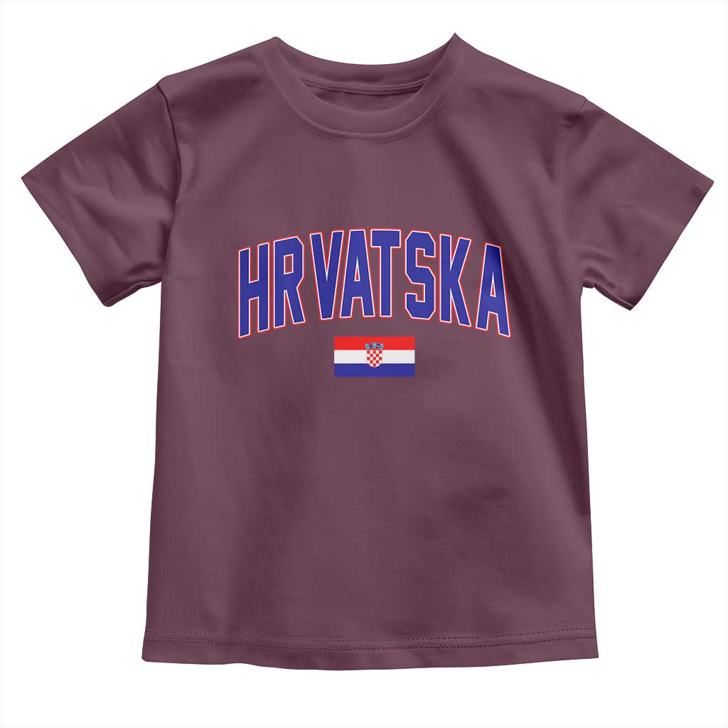 Hrvatska Flag Toddler T Shirt Croatia Vintage Zagreb Croatian Jersey Retro