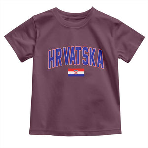 Hrvatska Flag Toddler T Shirt Croatia Vintage Zagreb Croatian Jersey Retro