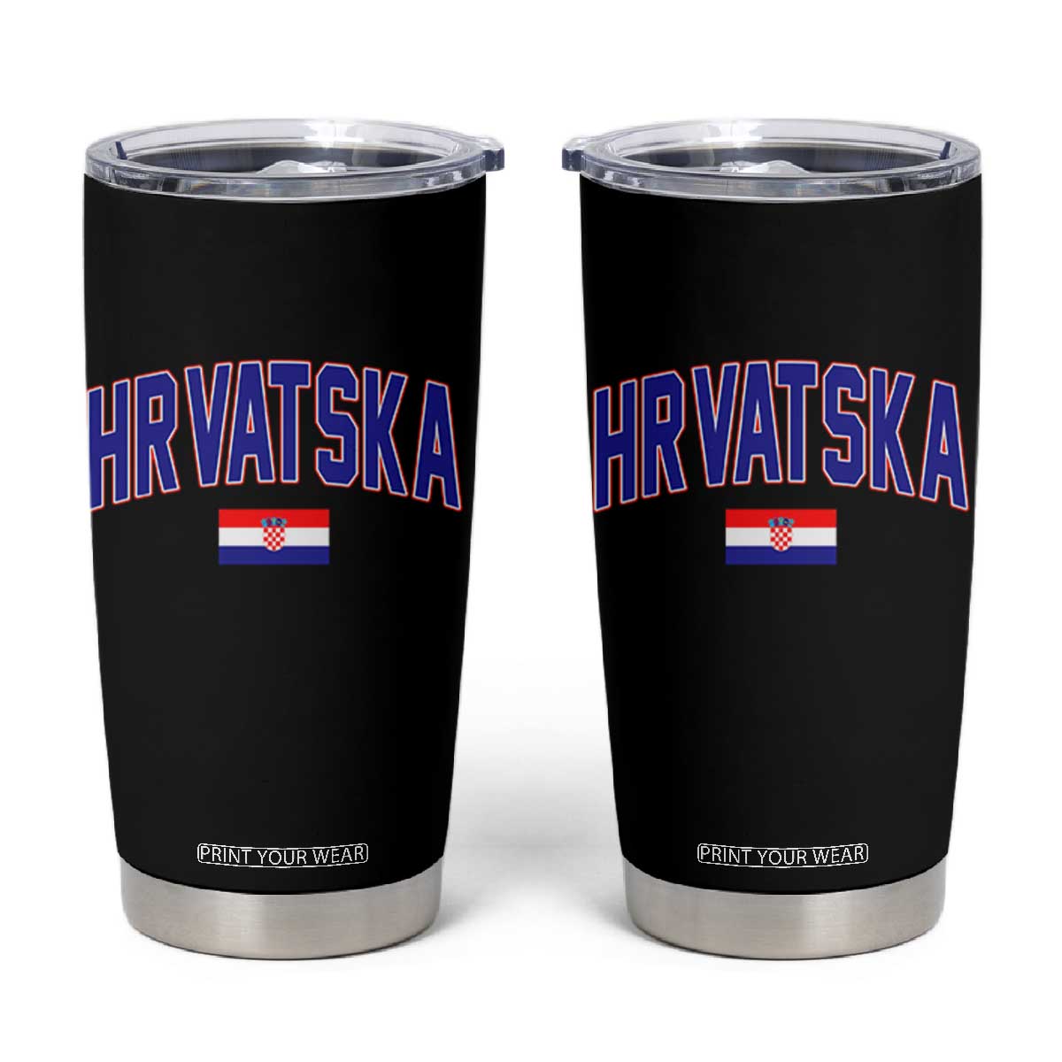 Hrvatska Flag Tumbler Cup Croatia Vintage Zagreb Croatian Jersey Retro