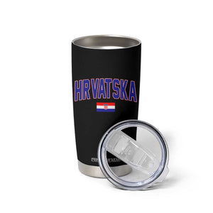Hrvatska Flag Tumbler Cup Croatia Vintage Zagreb Croatian Jersey Retro