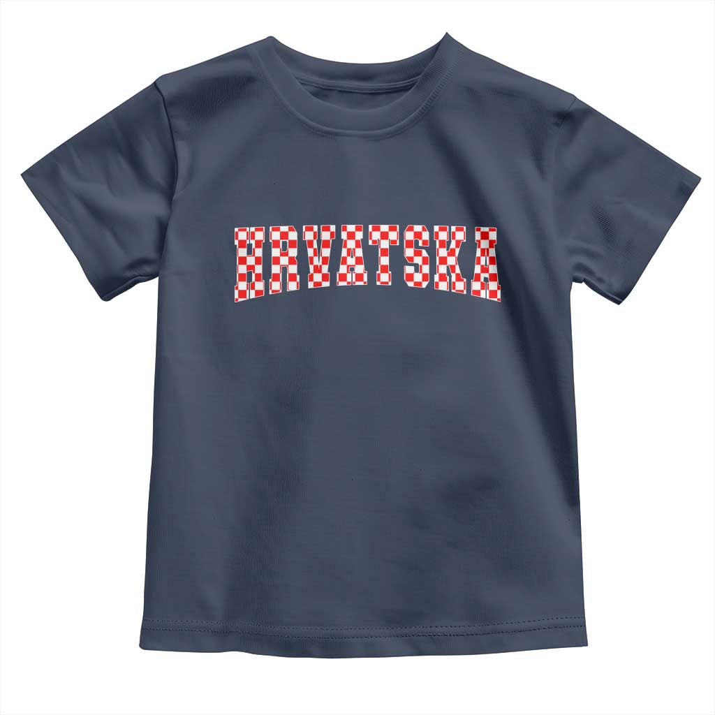 Vintage Hrvatska Toddler T Shirt Retro Varsity Croatia Zagreb Croatian Flag