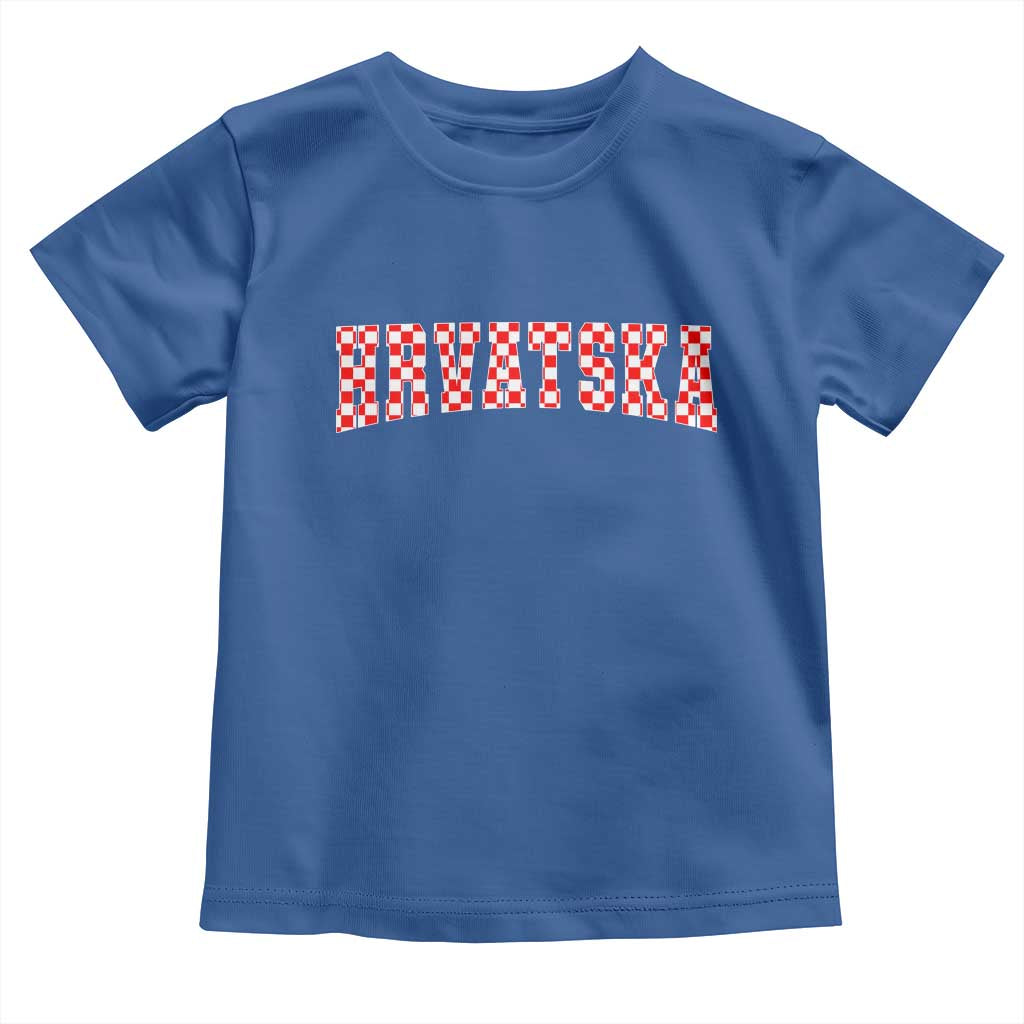 Vintage Hrvatska Toddler T Shirt Retro Varsity Croatia Zagreb Croatian Flag