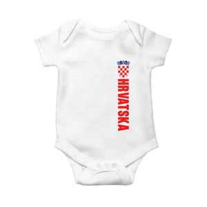 Hrvatska Baby Onesie Vintage Croatia Zagreb Croatian