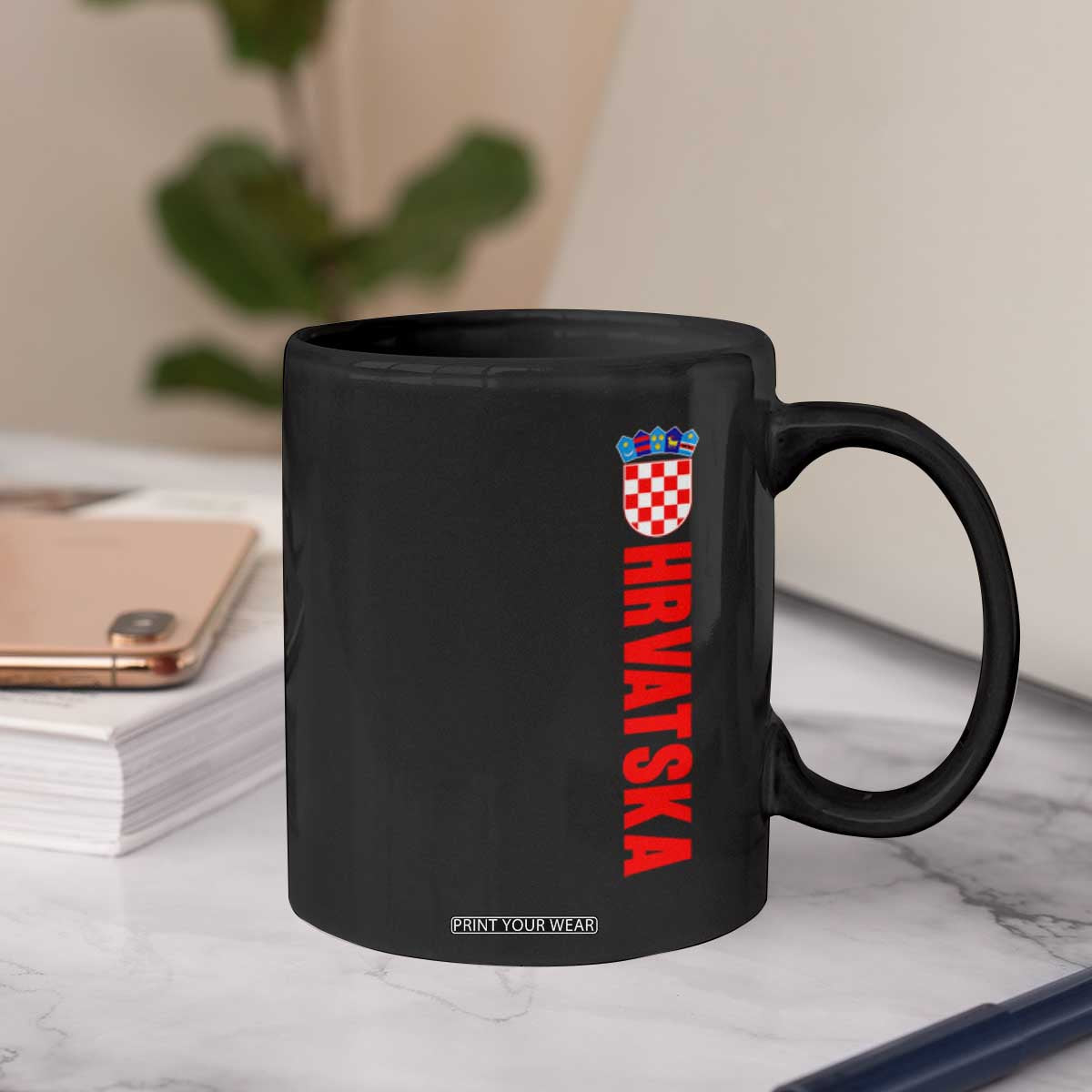 Hrvatska Coffee Mug Vintage Croatia Zagreb Croatian