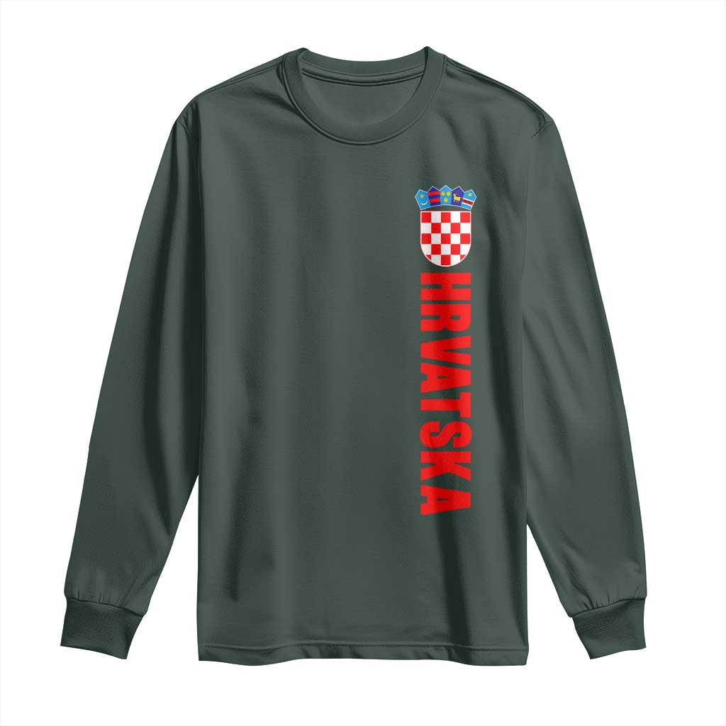 Hrvatska Long Sleeve Shirt Vintage Croatia Zagreb Croatian