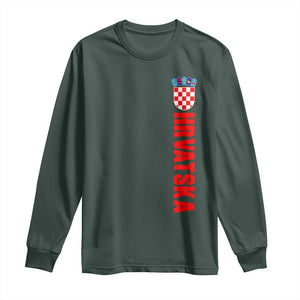 Hrvatska Long Sleeve Shirt Vintage Croatia Zagreb Croatian