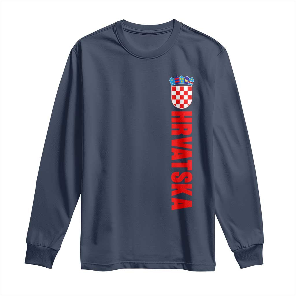 Hrvatska Long Sleeve Shirt Vintage Croatia Zagreb Croatian