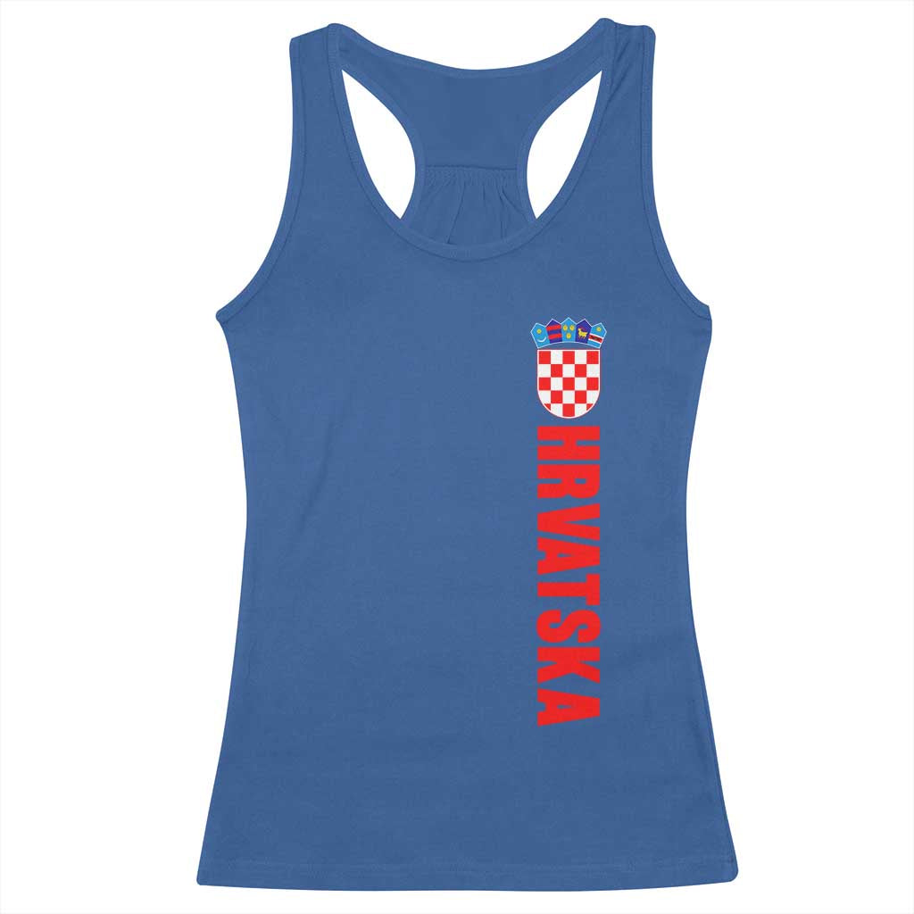 Hrvatska Racerback Tank Top Vintage Croatia Zagreb Croatian