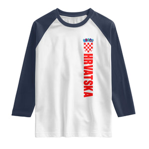 Hrvatska Raglan Shirt Vintage Croatia Zagreb Croatian
