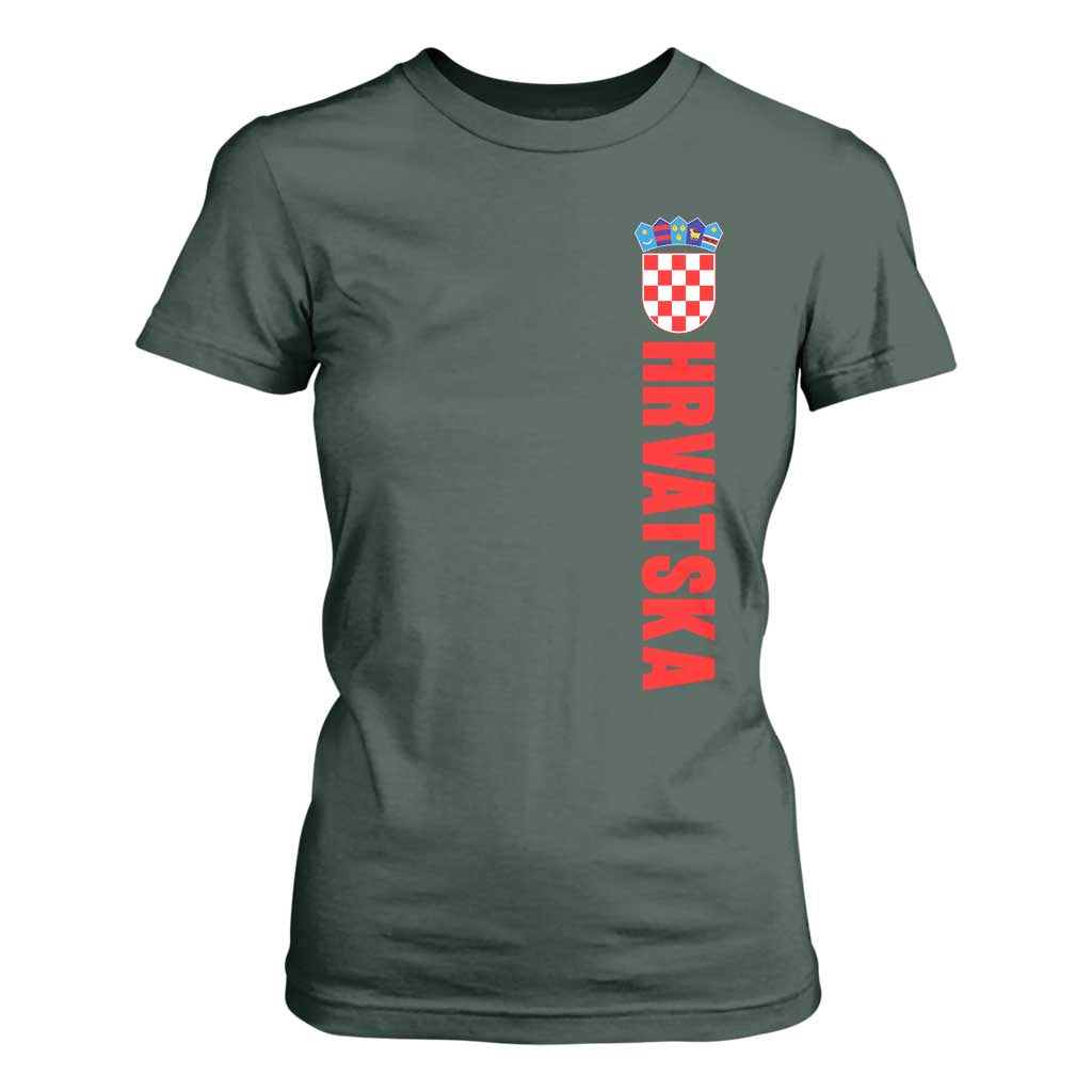 Hrvatska T Shirt For Women Vintage Croatia Zagreb Croatian