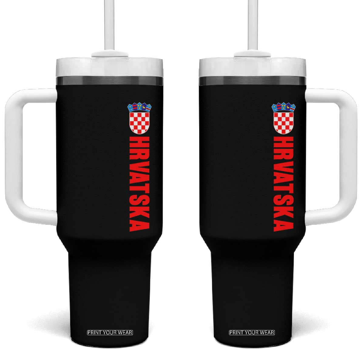 Hrvatska Tumbler With Handle Vintage Croatia Zagreb Croatian