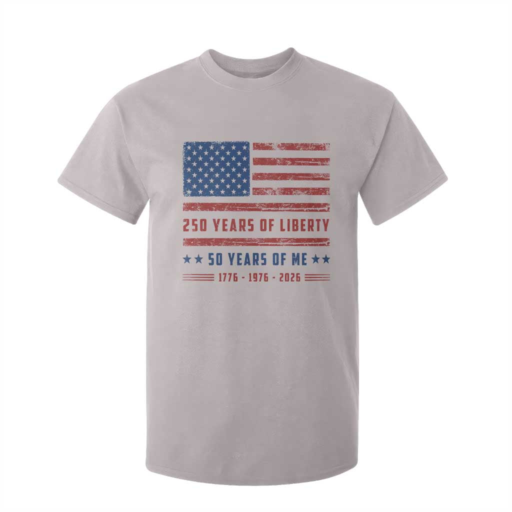 Patriotic 50th Birthday USA 250th Anniversary T Shirt For Kid 250 Years of Liberty 1976 50 Year Old Gift