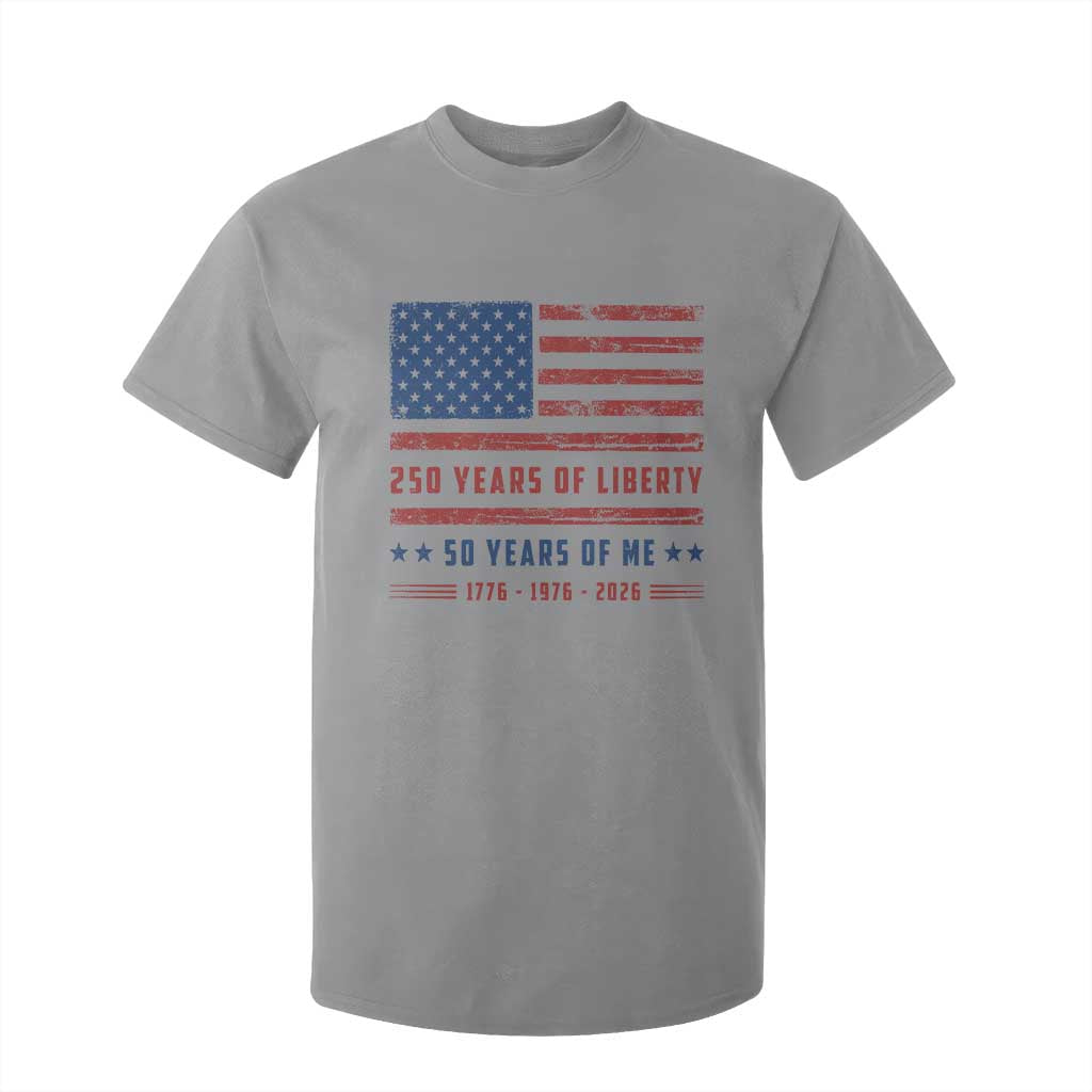 Patriotic 50th Birthday USA 250th Anniversary T Shirt For Kid 250 Years of Liberty 1976 50 Year Old Gift
