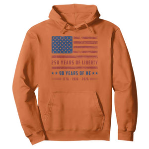 Patriotic 90th Birthday USA 250th Anniversary Hoodie 250 Years of Liberty 1936 90 Year Old Gift