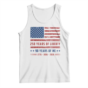 Patriotic 90th Birthday USA 250th Anniversary Tank Top 250 Years of Liberty 1936 90 Year Old Gift