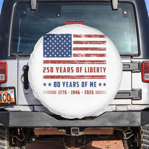 Patriotic 80th Birthday USA 250th Anniversary Spare Tire Cover 250 Years of Liberty 1946 80 Year Old Gift