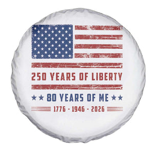 Patriotic 80th Birthday USA 250th Anniversary Spare Tire Cover 250 Years of Liberty 1946 80 Year Old Gift