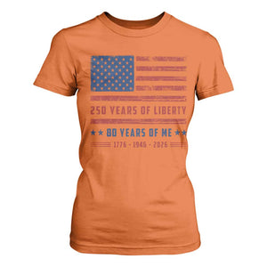 Patriotic 80th Birthday USA 250th Anniversary T Shirt For Women 250 Years of Liberty 1946 80 Year Old Gift