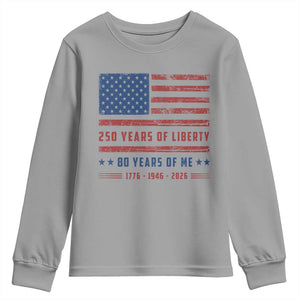 Patriotic 80th Birthday USA 250th Anniversary Youth Sweatshirt 250 Years of Liberty 1946 80 Year Old Gift