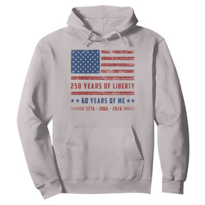 Patriotic 60th Birthday USA 250th Anniversary Hoodie 250 Years of Liberty 1966 60 Year Old Gift