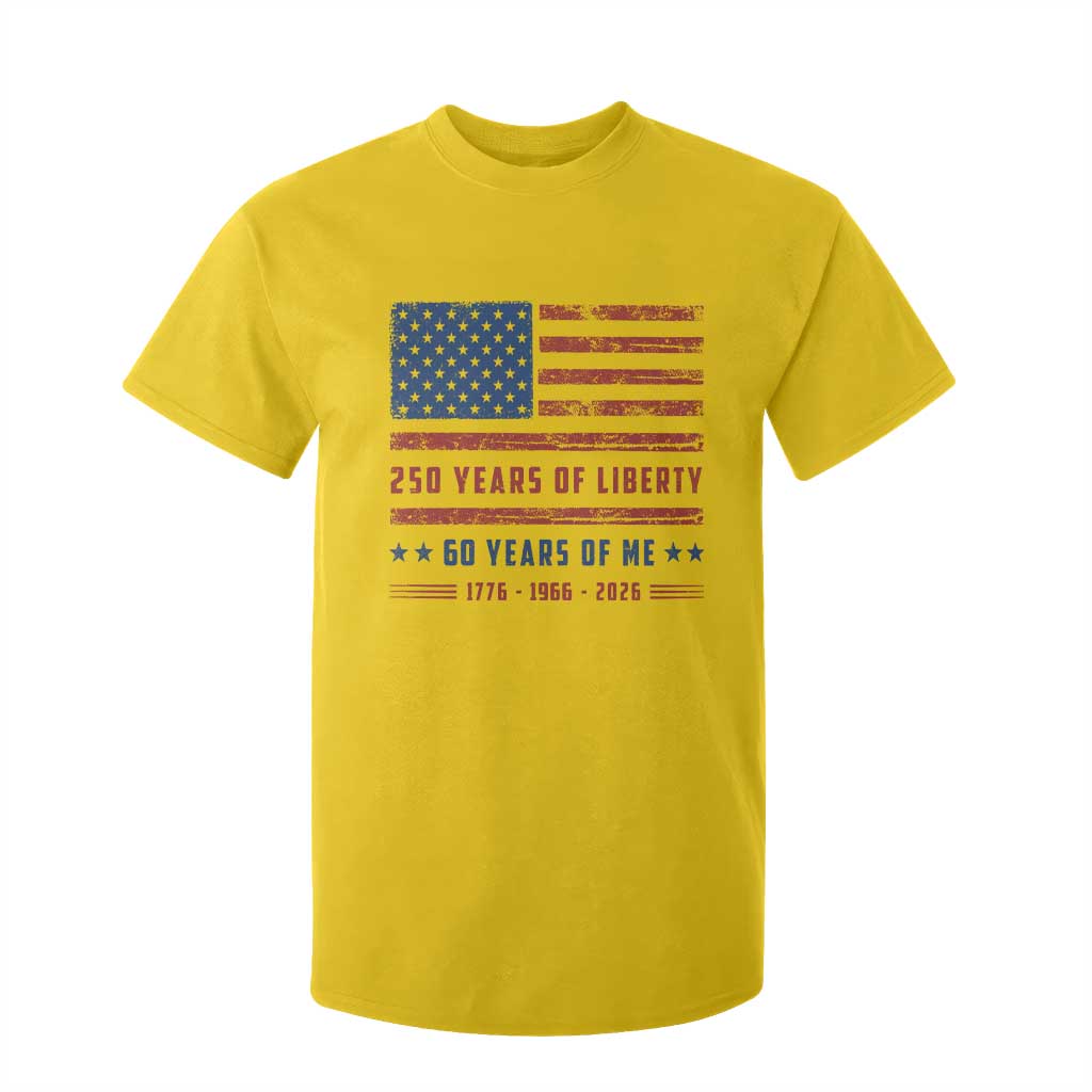 Patriotic 60th Birthday USA 250th Anniversary T Shirt For Kid 250 Years of Liberty 1966 60 Year Old Gift