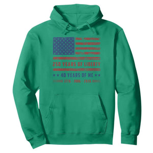 Patriotic 40th Birthday USA 250th Anniversary Hoodie 250 Years of Liberty 1986 40 Year Old Gift