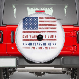 Patriotic 40th Birthday USA 250th Anniversary Spare Tire Cover 250 Years of Liberty 1986 40 Year Old Gift