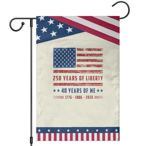 40th Birthday USA 250th Anniversary Patriotic Garden Flag 250 Years of Liberty 1986 40 Year Old Gift