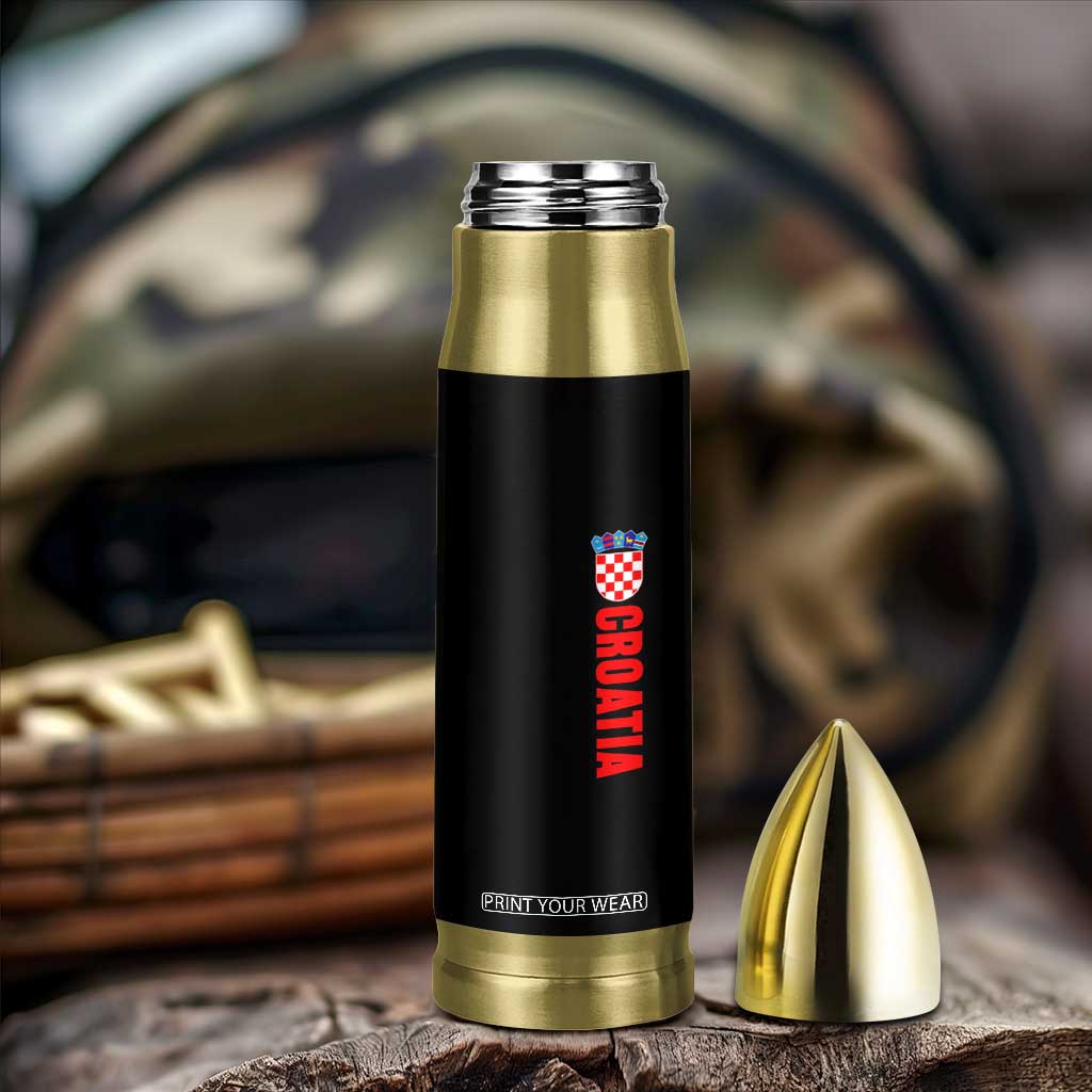 Croatia Bullet Tumbler Vintage Hrvatska Zagreb Croatian