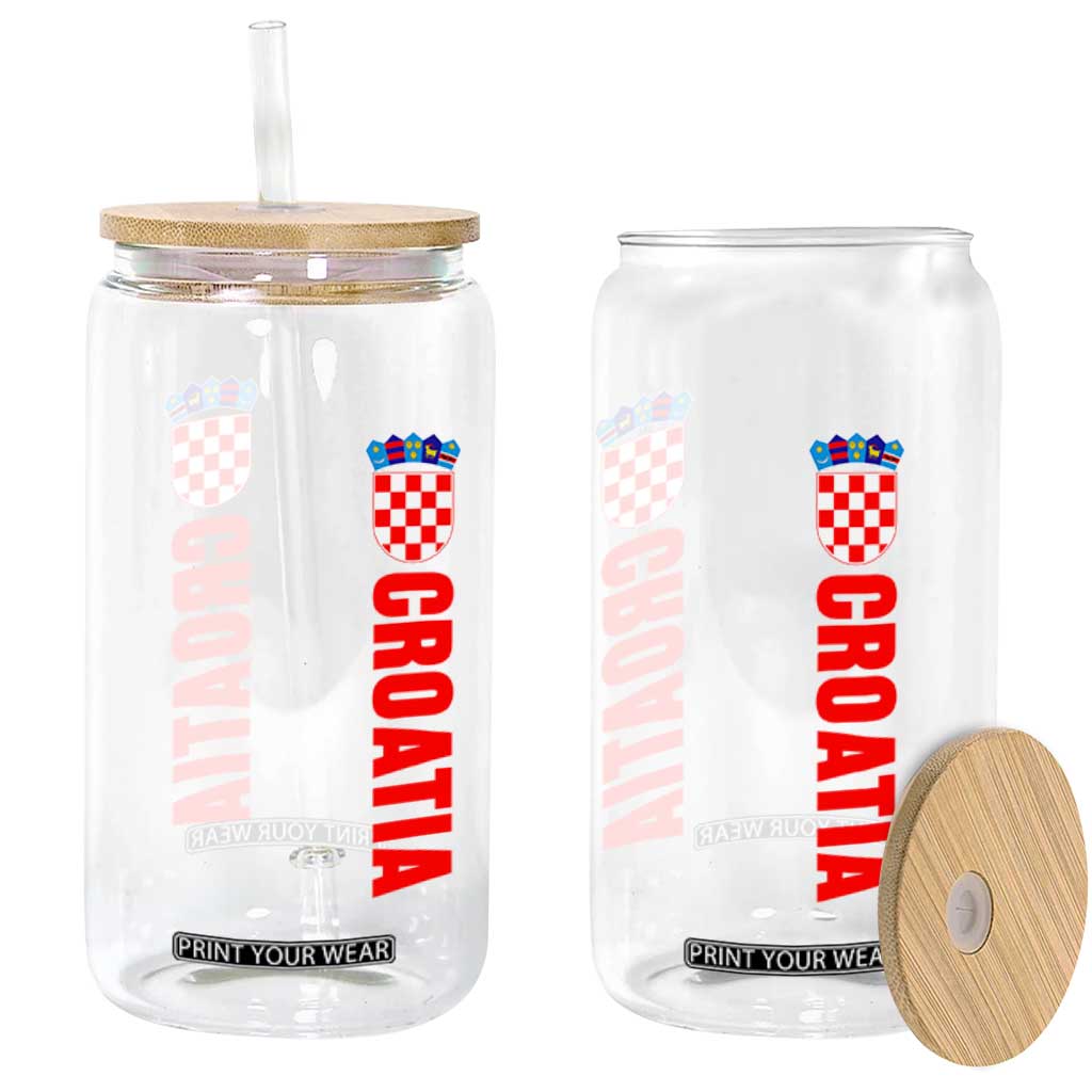Croatia Glass Can Vintage Hrvatska Zagreb Croatian